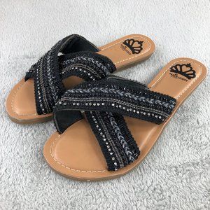 Fergalicious by Fergie Shoes Sandals Black Womens Size 5 M